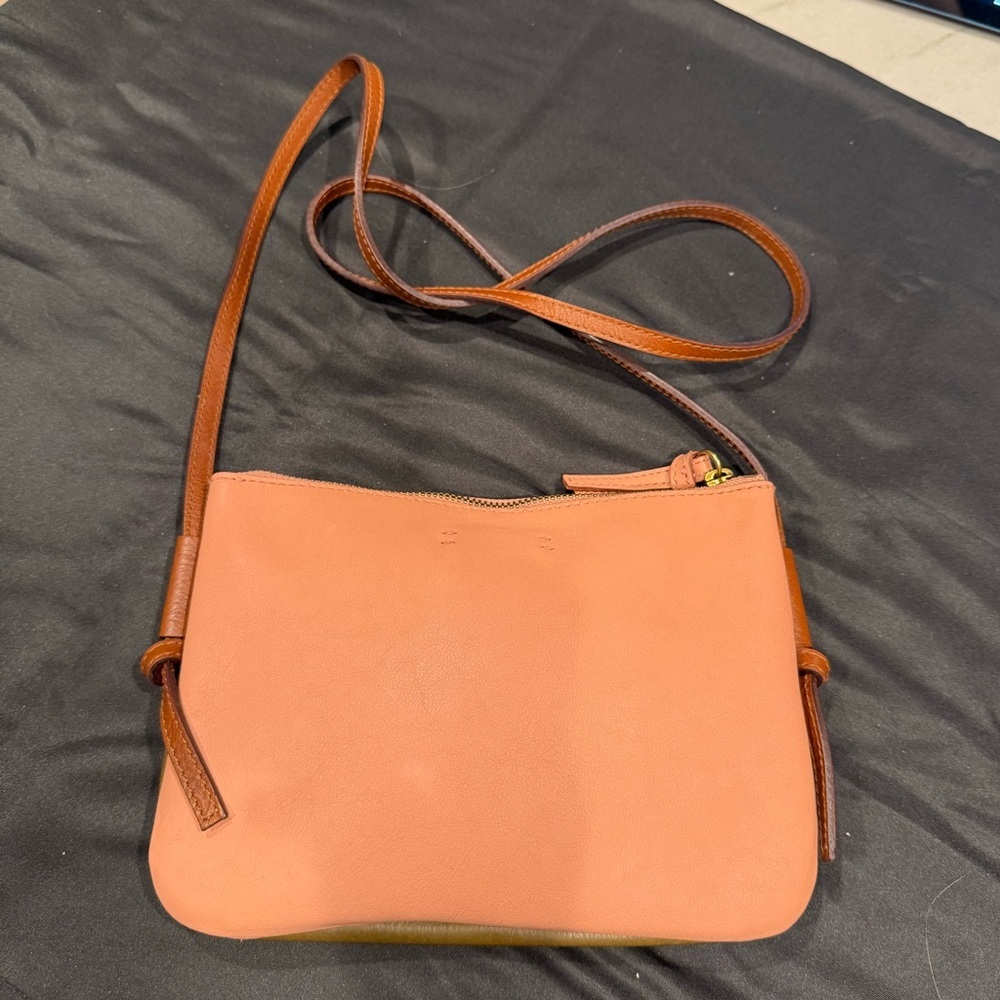 Madewell The Knotted Crossbody Bag in Colorblock Weathered Olive Multi (Pink) - Picture 8 of 11